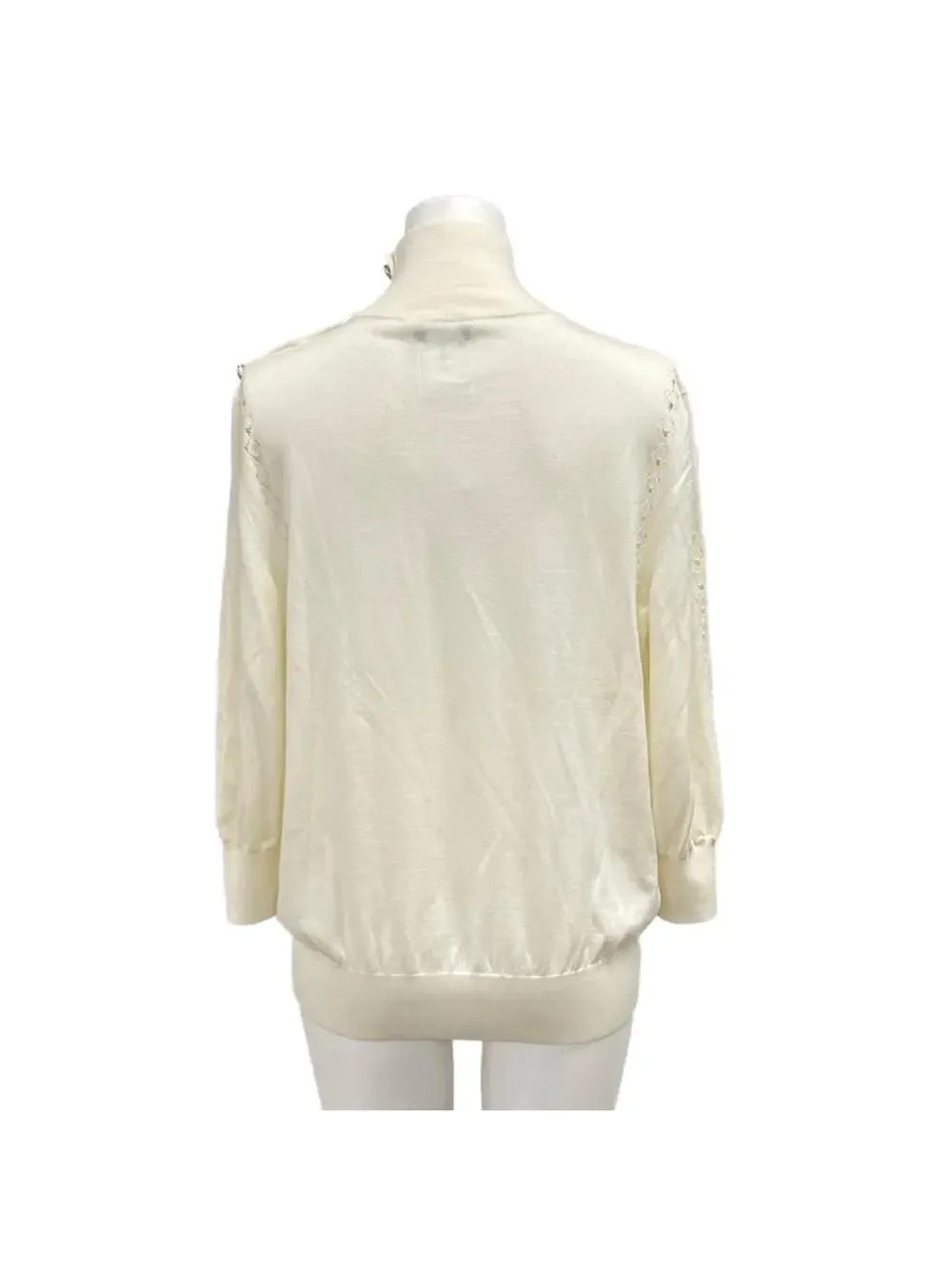 Chanel Cream Outer Fabric] Wool Women's #295574C12B